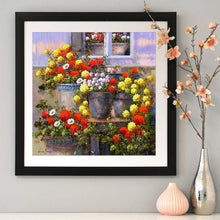 Load image into Gallery viewer, Potted Flowers - Full Drill Round Drill - 30x30cm