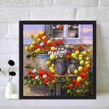 Load image into Gallery viewer, Potted Flowers - Full Drill Round Drill - 30x30cm