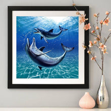 Load image into Gallery viewer, Two Whale - Full Drill Round Drill - 30x30cm