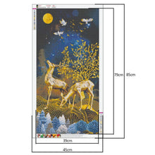 Load image into Gallery viewer, Gold Deer - Full Drill Round Drill Painting - 85x45cm