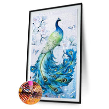 Load image into Gallery viewer, Peacock Animal - Full Drill Round Drill - 45x85cm