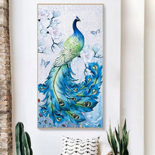 Load image into Gallery viewer, Peacock Animal - Full Drill Round Drill - 45x85cm