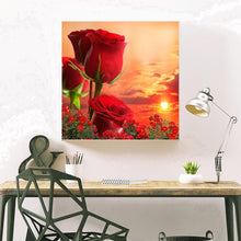 Load image into Gallery viewer, Rose Flower - Full Drill Round Drill - 30x30cm