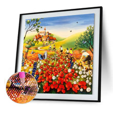 Load image into Gallery viewer, Butterfly Flower Sea - Full Drill Round Drill - 30x30cm