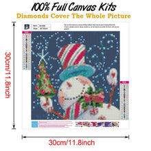 Load image into Gallery viewer, Christmas Snowman  - Full Drill Round Drill - 30x30cm