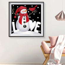Load image into Gallery viewer, Christmas Snowman  - Full Drill Round Drill - 30x30cm