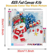 Load image into Gallery viewer, Christmas Snowman  - Full Drill Round Drill - 30x30cm