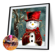 Load image into Gallery viewer, Christmas Snowman - Full Drill Round Drill - 30x30cm