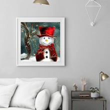Load image into Gallery viewer, Christmas Snowman - Full Drill Round Drill - 30x30cm
