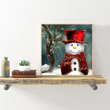 Load image into Gallery viewer, Christmas Snowman - Full Drill Round Drill - 30x30cm