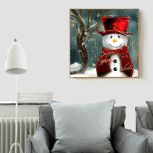 Load image into Gallery viewer, Christmas Snowman - Full Drill Round Drill - 30x30cm