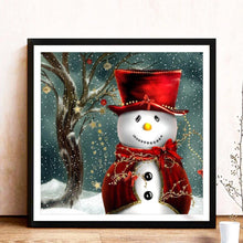 Load image into Gallery viewer, Christmas Snowman - Full Drill Round Drill - 30x30cm
