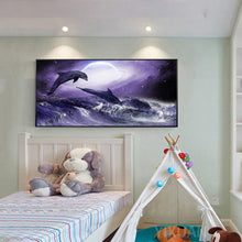 Load image into Gallery viewer, Dolphin - Full Drill Round Drill - 100x50cm