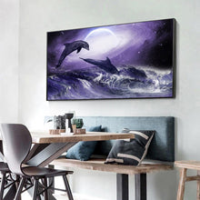 Load image into Gallery viewer, Dolphin - Full Drill Round Drill - 100x50cm