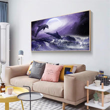 Load image into Gallery viewer, Dolphin - Full Drill Round Drill - 100x50cm