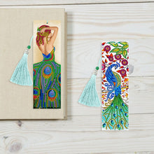 Load image into Gallery viewer, 2pcs Peacock-DIY Diamond Painting Bookmark