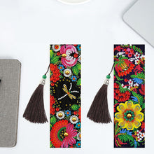 Load image into Gallery viewer, 2pcs Flower-DIY Diamond Painting Bookmark