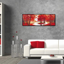Load image into Gallery viewer, Red Tree - Full Drill Round Drill - 80x30cm