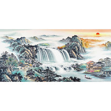 Load image into Gallery viewer, Sunrise View - Full Drill Round Drill - 100x50cm