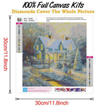 Load image into Gallery viewer, Snow Scene  - Full Drill Round Drill - 30x30cm