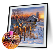 Load image into Gallery viewer, Snow Scene  - Full Drill Round Drill - 30x30cm
