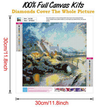 Load image into Gallery viewer, Snow Scene  - Full Drill Round Drill - 30x30cm