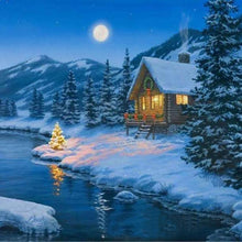 Load image into Gallery viewer, Snow Scene  - Full Drill Round Drill - 30x30cm