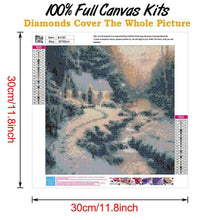Load image into Gallery viewer, Snow Scene  - Full Drill Round Drill - 30x30cm