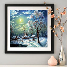 Load image into Gallery viewer, Snow Scene  - Full Drill Round Drill - 30x30cm