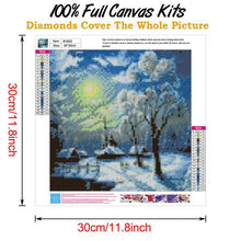 Load image into Gallery viewer, Snow Scene  - Full Drill Round Drill - 30x30cm