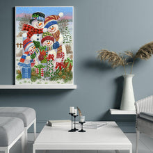 Load image into Gallery viewer, Snowman  - Full Drill Round Drill - 30x40cm