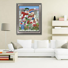 Load image into Gallery viewer, Snowman  - Full Drill Round Drill - 30x40cm