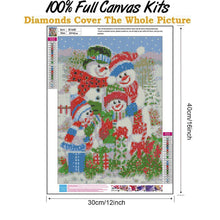 Load image into Gallery viewer, Snowman  - Full Drill Round Drill - 30x40cm