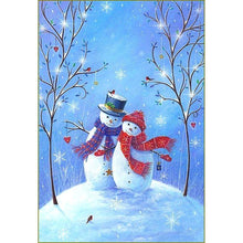 Load image into Gallery viewer, Snowman  - Full Drill Round Drill - 30x40cm