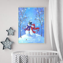 Load image into Gallery viewer, Snowman  - Full Drill Round Drill - 30x40cm