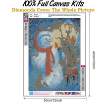 Load image into Gallery viewer, Snowman  - Full Drill Round Drill - 30x40cm