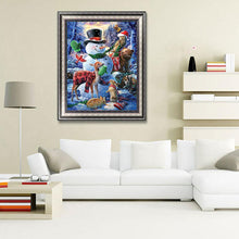 Load image into Gallery viewer, Snowman  - Full Drill Round Drill - 30x40cm