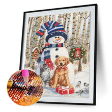 Load image into Gallery viewer, Snowman  - Full Drill Round Drill - 30x40cm