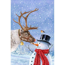 Load image into Gallery viewer, Snowman  - Full Drill Round Drill - 30x40cm