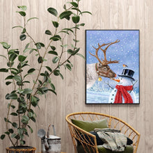 Load image into Gallery viewer, Snowman  - Full Drill Round Drill - 30x40cm