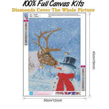 Load image into Gallery viewer, Snowman  - Full Drill Round Drill - 30x40cm