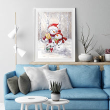 Load image into Gallery viewer, Snowman  - Full Drill Round Drill - 30x40cm