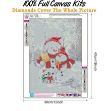 Load image into Gallery viewer, Snowman  - Full Drill Round Drill - 30x40cm