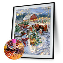 Load image into Gallery viewer, Snowman  - Full Drill Round Drill - 30x40cm