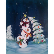 Load image into Gallery viewer, Snowman  - Full Drill Round Drill - 30x40cm