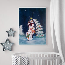Load image into Gallery viewer, Snowman  - Full Drill Round Drill - 30x40cm