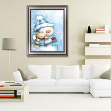 Load image into Gallery viewer, Snowman  - Full Drill Round Drill - 30x40cm