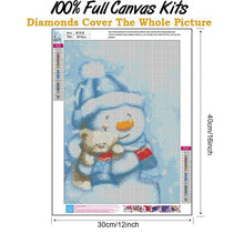 Load image into Gallery viewer, Snowman  - Full Drill Round Drill - 30x40cm