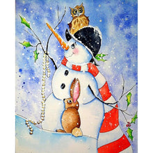 Load image into Gallery viewer, Snowman  - Full Drill Round Drill - 30x40cm