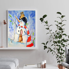 Load image into Gallery viewer, Snowman  - Full Drill Round Drill - 30x40cm